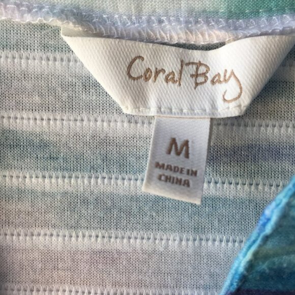 Coral Bay Womens Tunic Size Medium Beach Boat Sail - Picture 5 of 6